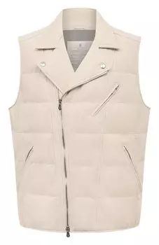 Жилет из нубука Brunello Cucinelli