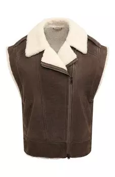 Жилет из овчины Brunello Cucinelli