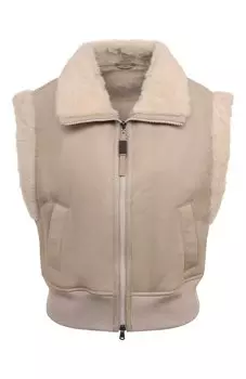 Жилет из овчины Brunello Cucinelli
