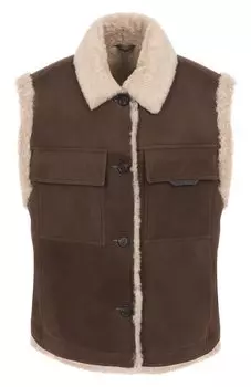 Жилет из овчины Brunello Cucinelli