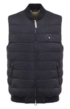 Жилет из шелка и льна Stefano Ricci