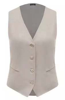Жилет из шелка и шерсти Kiton