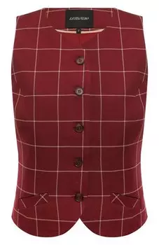 Жилет из шелка и шерсти Lesyanebo