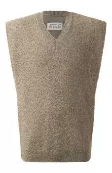 Жилет из шерсти и хлопка Maison Margiela