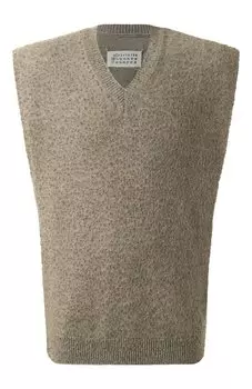 Жилет из шерсти и хлопка Maison Margiela