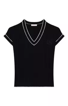 Жилет из шерсти и хлопка Monnalisa