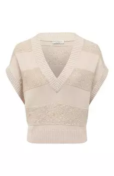 Жилет из шерсти и кашемира Brunello Cucinelli