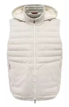 Жилет из шерсти и кашемира Brunello Cucinelli