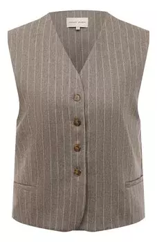 Жилет из шерсти и кашемира Loulou Studio