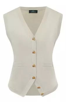 Жилет из шерсти и шелка Akhmadullina