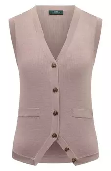 Жилет из шерсти и шелка Akhmadullina