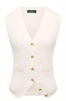 Жилет из шерсти и шелка Akhmadullina