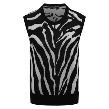 Жилет из шерсти и шелка Dolce &amp; Gabbana