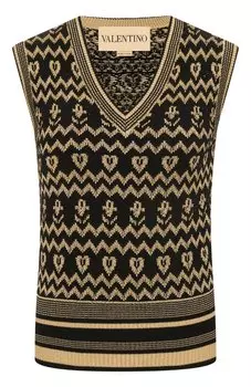 Жилет из шерсти и вискозы Valentino
