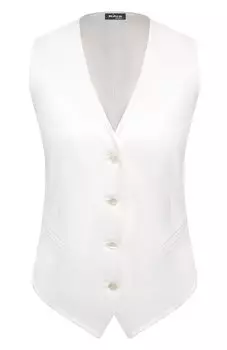 Жилет из шести и вискозы Kiton