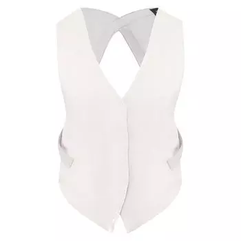 Жилет из смеси вискозы и шелка Giorgio Armani