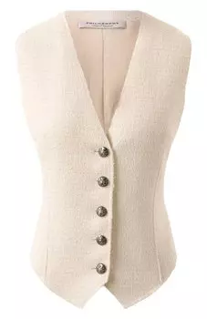 Жилет из вискозы и хлопка Philosophy di Lorenzo Serafini