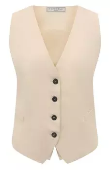 Жилет из вискозы и льна Antonelli Firenze