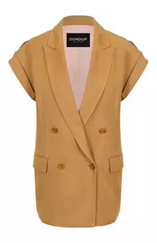 Жилет из вискозы и льна Dondup