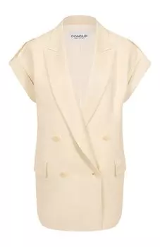 Жилет из вискозы и льна Dondup