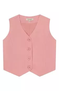 Жилет изо льна и хлопка Twinset