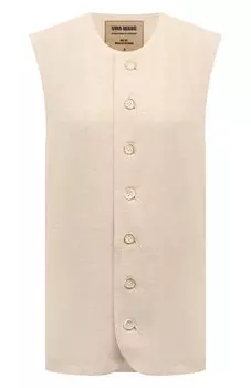 Жилет изо льна и кашемира Uma Wang