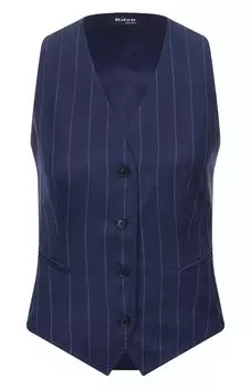 Жилет изо льна и шерсти Kiton