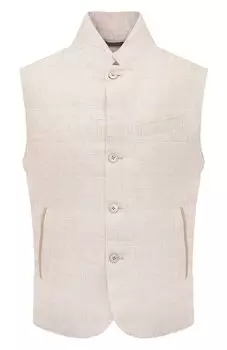 Жилет изо льна и шерсти MUST