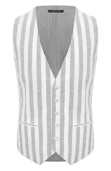 Жилет изо льна и вискозы Giorgio Armani