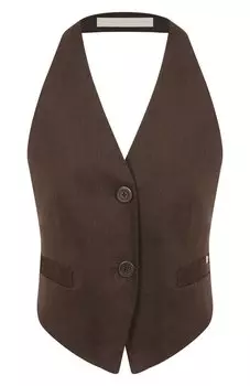 Жилет изо льна и вискозы Helmut Lang