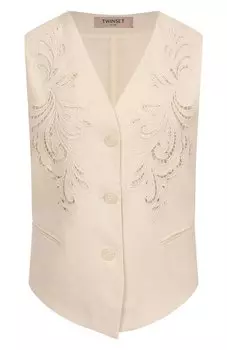 Жилет изо льна и вискозы Twinset
