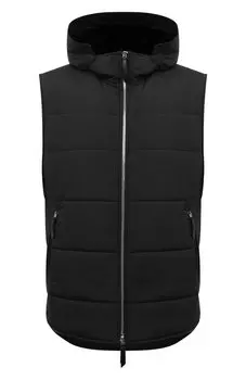 Жилет с меховой подкладкой капюшона Andrea Campagna