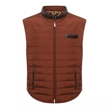 Жилет с отделкой из кожи аллигатора Zilli