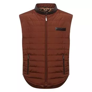 Жилет с отделкой из кожи аллигатора Zilli