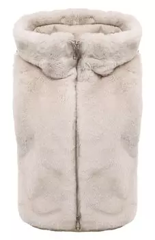 Жилет с отделкой из меха кролика MUST