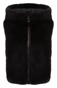 Жилет с отделкой из меха норки MUST