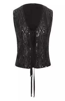 Жилет с отделкой пайетками Kiton