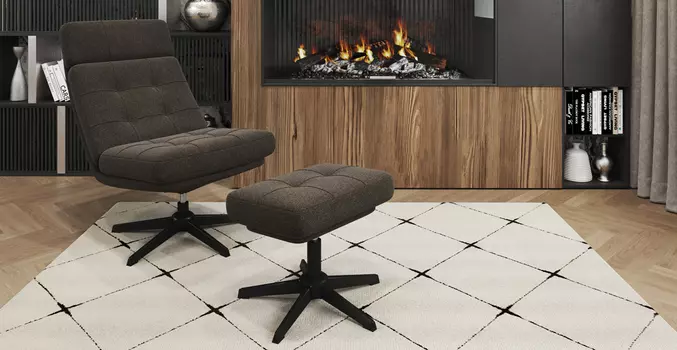 Кресло с банкеткой Цвет Диванов