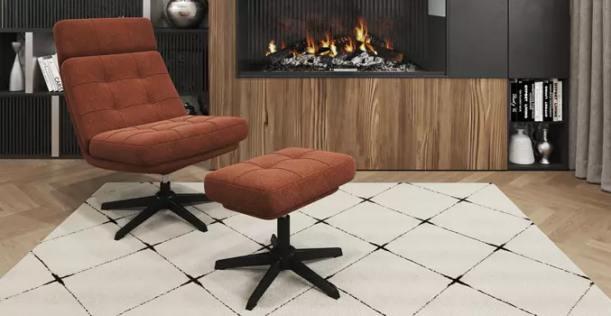 Кресло с банкеткой Цвет Диванов