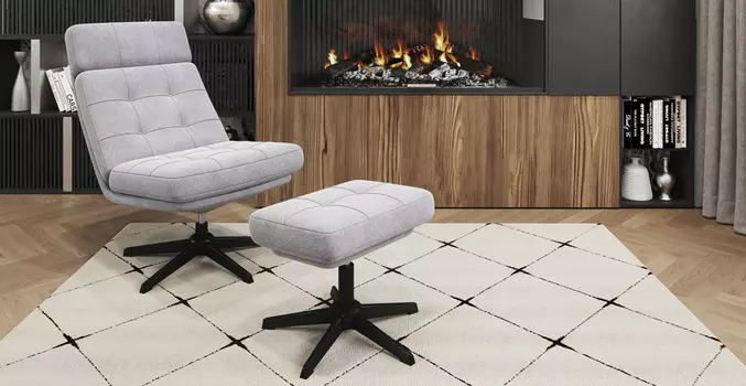 Кресло с банкеткой Цвет Диванов