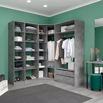 Угловая гардеробная Цвет Диванов