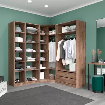 Угловая гардеробная Цвет Диванов