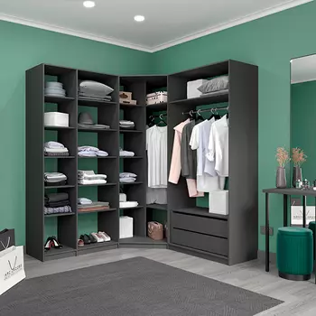 Угловая гардеробная Цвет Диванов