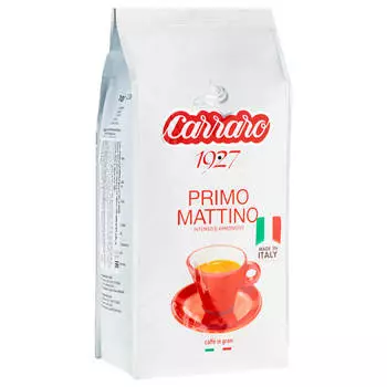 Акция 1+1 Кофе Carraro Primo Mattino 1кг зерно