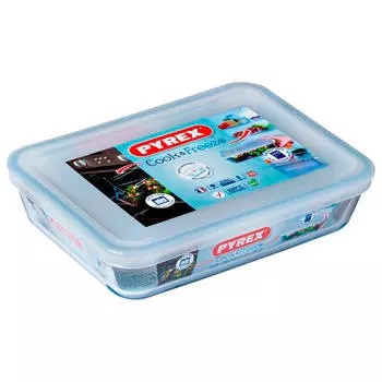 Блюдо Pyrex 22*17*6см 1,5л cook freez прямоугольное с крышкой 242p000