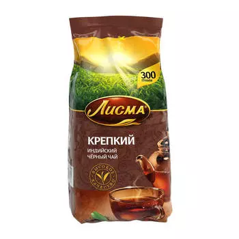 Чай Лисма 300 г крепкий черный м/уп