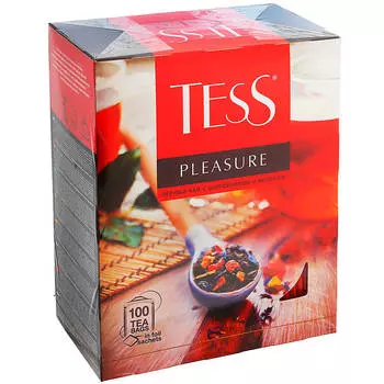 Чай TESS 100пак*1,5г плеже черный