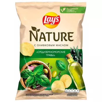 Чипсы Lay’s Nature 90г средиземноморские травы