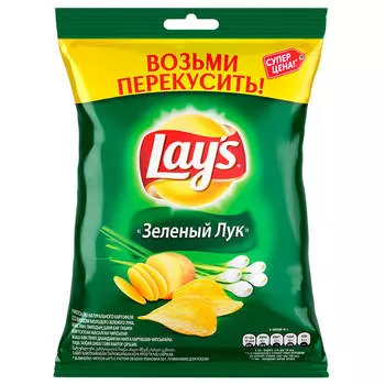 Чипсы Lays 50г зеленый лук