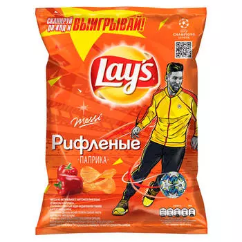 Чипсы Lays 90г паприка